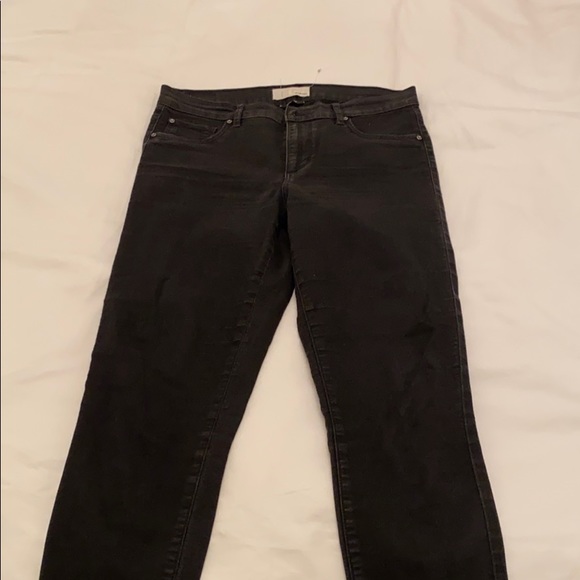 Black high wasted skinny jeans with no rips